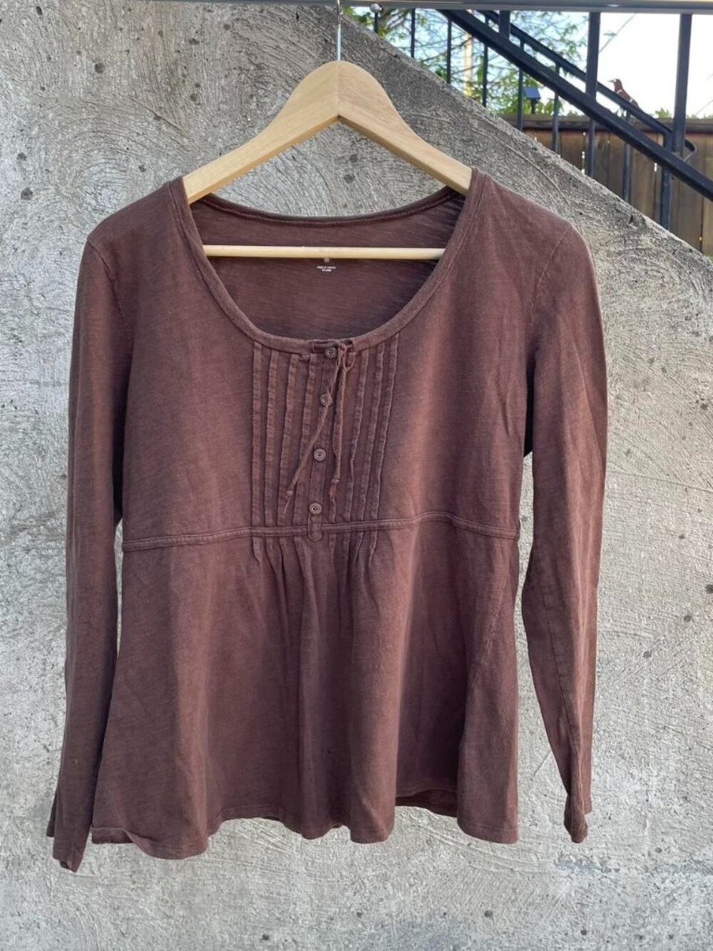 Y2k Great Northwest babydoll long sleeve top size medium
